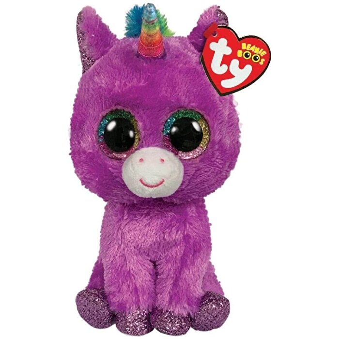 TY Beanie BoosRosette - Mor Unicorn Peluş Oyuncak 10 cm