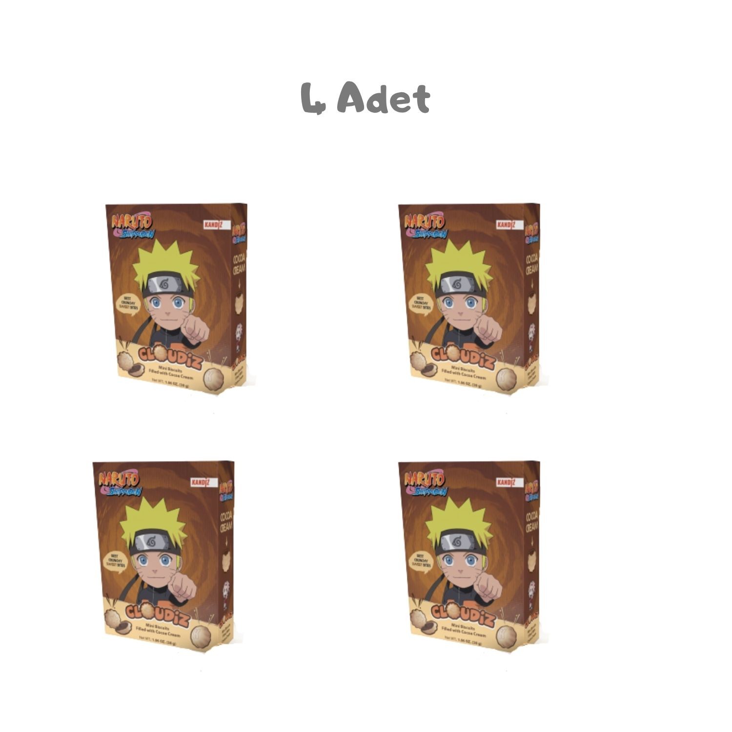 Cloudiz Chocolate Naruto 30g 4 Adet