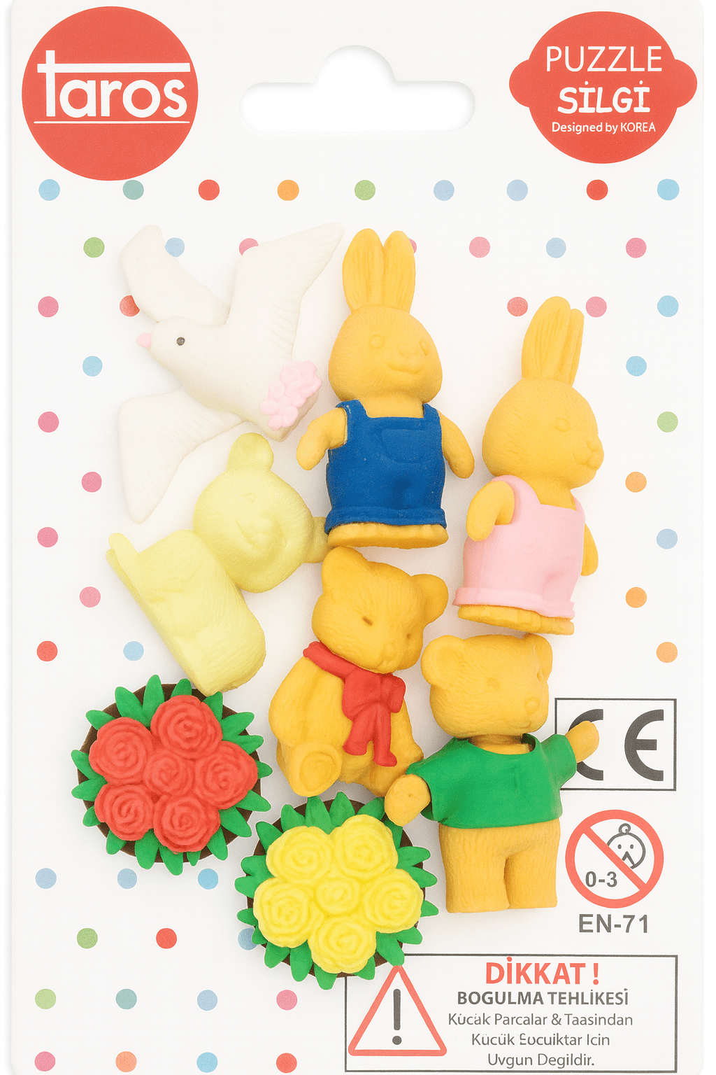 Taros Tavşan Puzzle Silgi