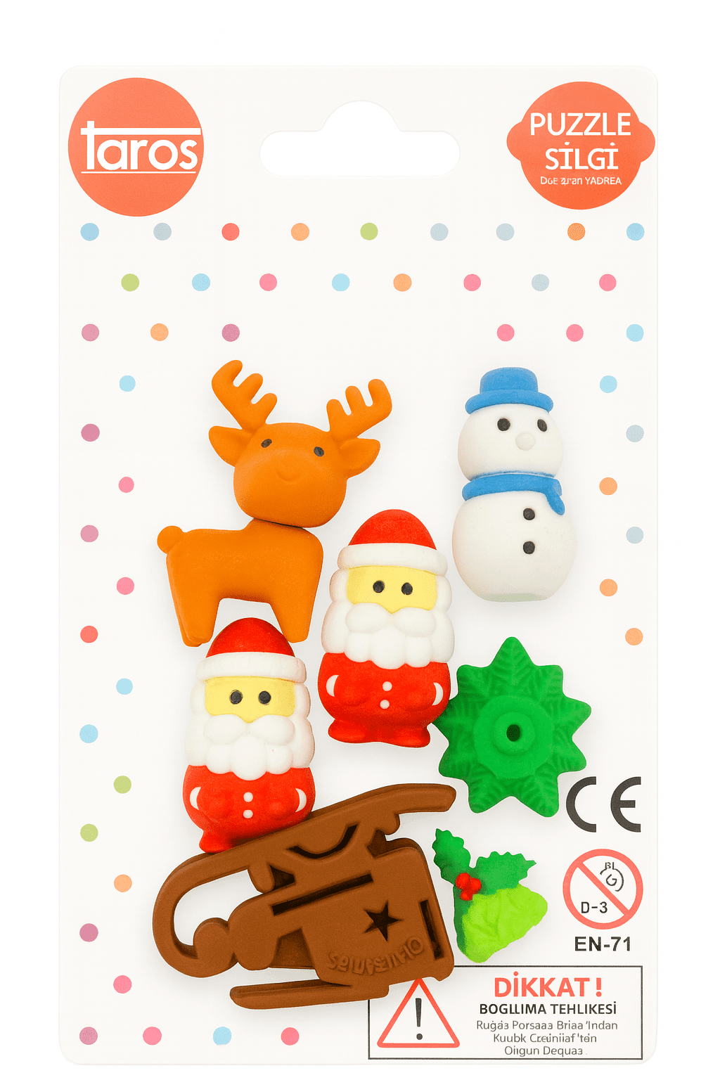 Taros Yeni Yıl Puzzle Silgi