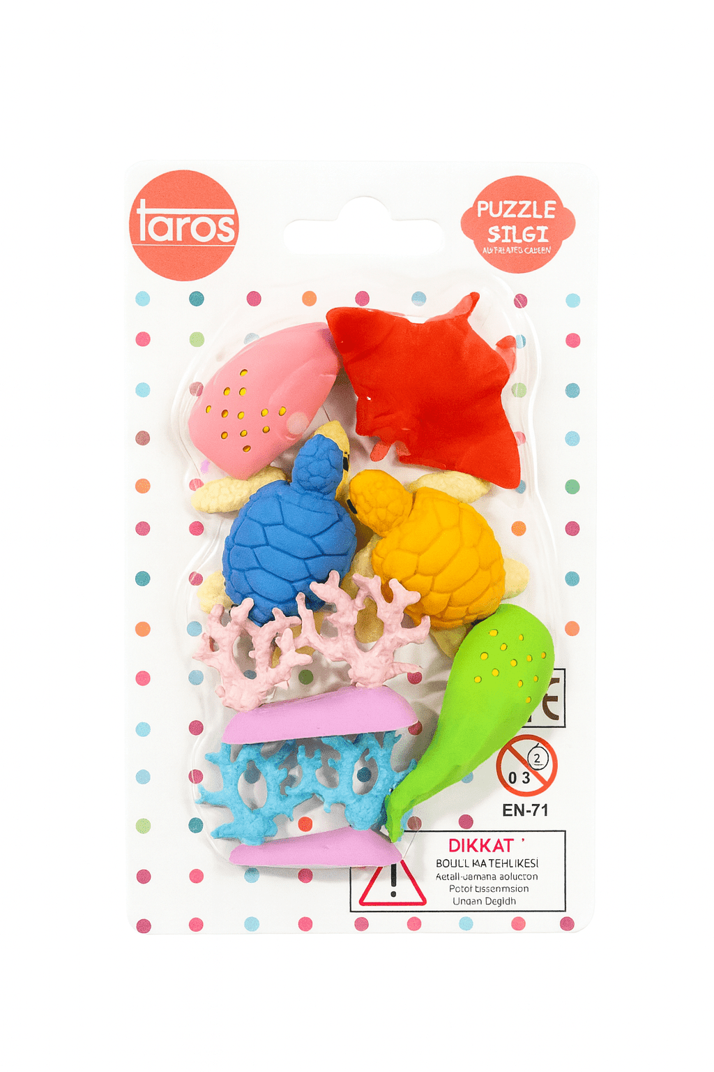 Taros Okyanus Canlıları 2 Puzzle Silgi