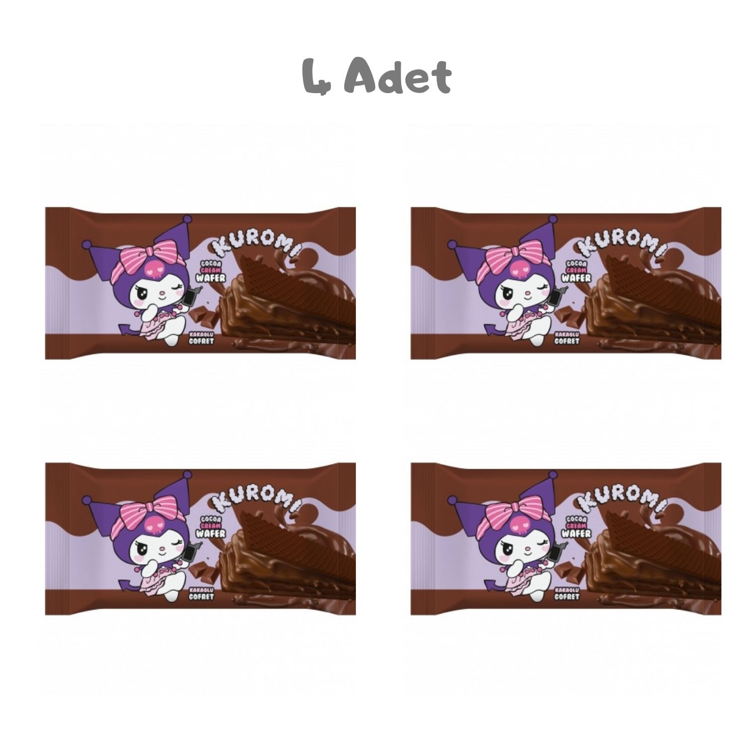 Kuromi Kakao Gofret 40g 4'lü Paket