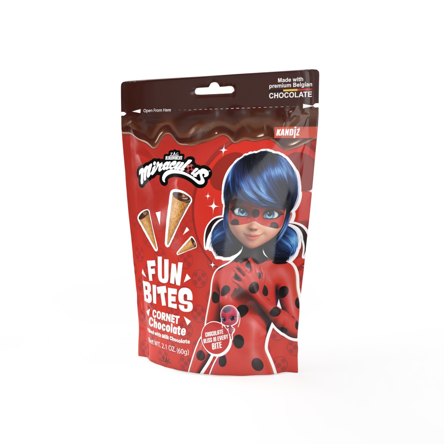 Fun Bites Miraculous Choco Cone 60g