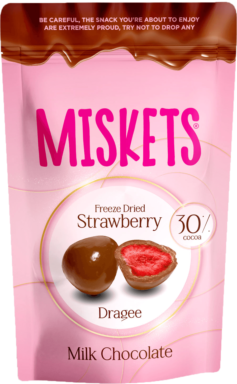 Miskets Sütlü Çikolata Kaplamalı Freeze Dried Çilek 80g