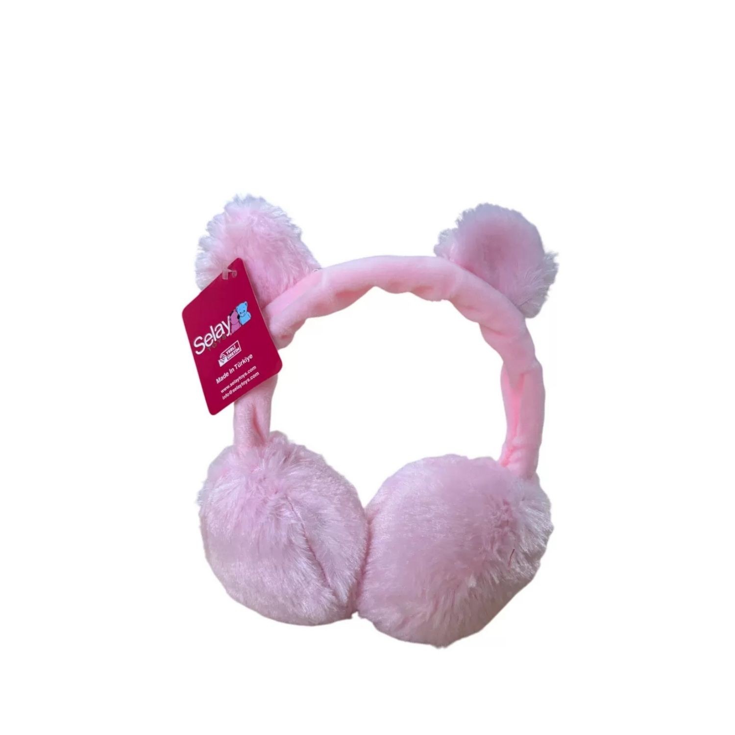 Kulaklık Peluş Pembe
