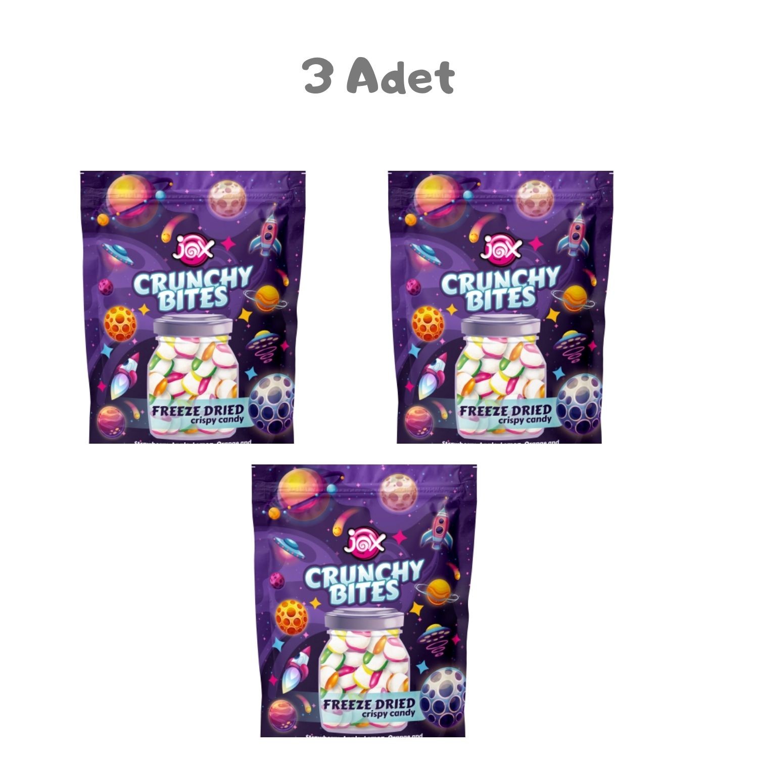 Jox Crunchy Bites Freeze Dried 50g 3 Adet