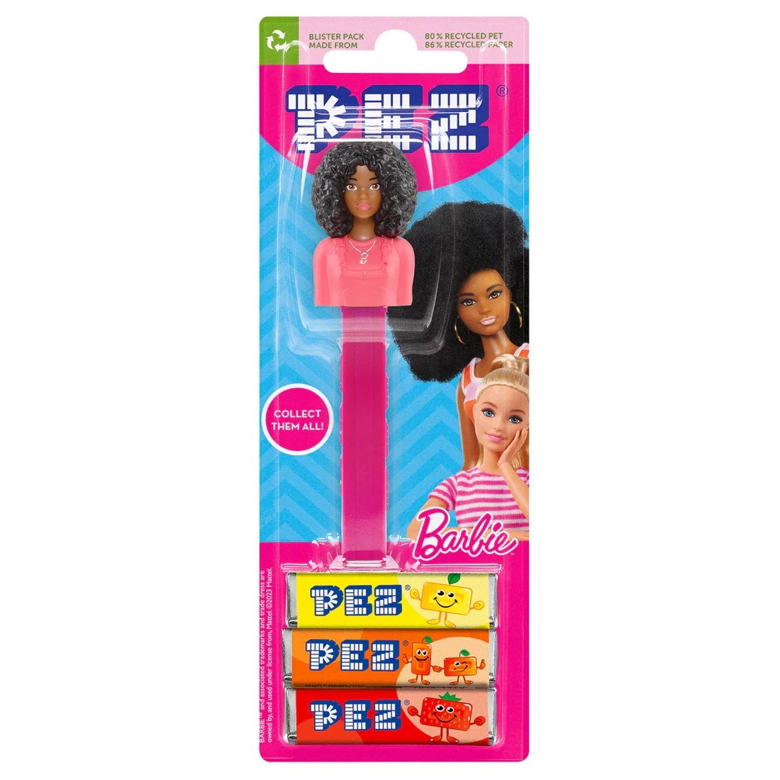 Pez Oyuncaklı Şeker Barbie Curly Hair