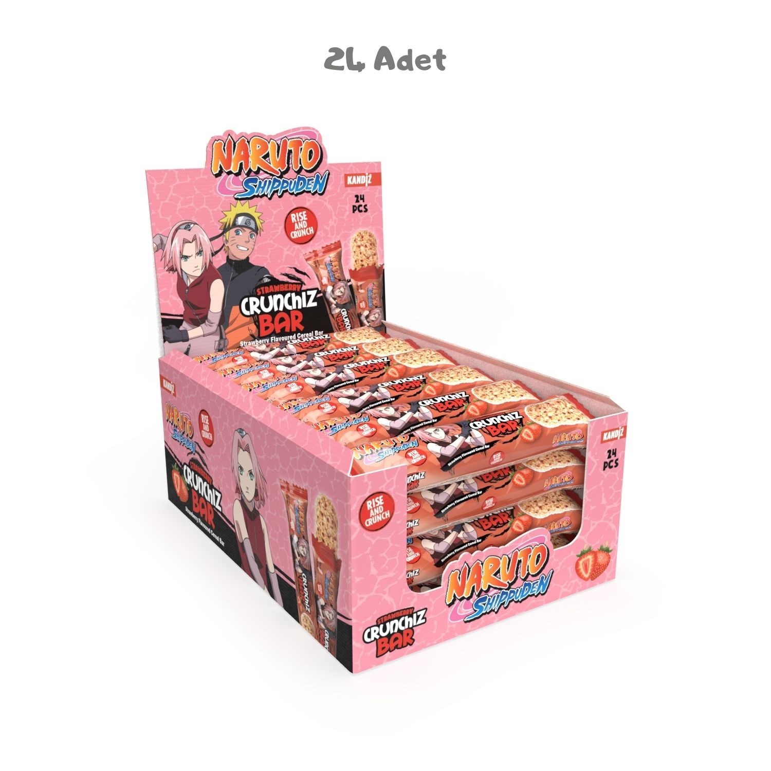 Crunchiz Bar Strawberry 26.5g 24 Adet
