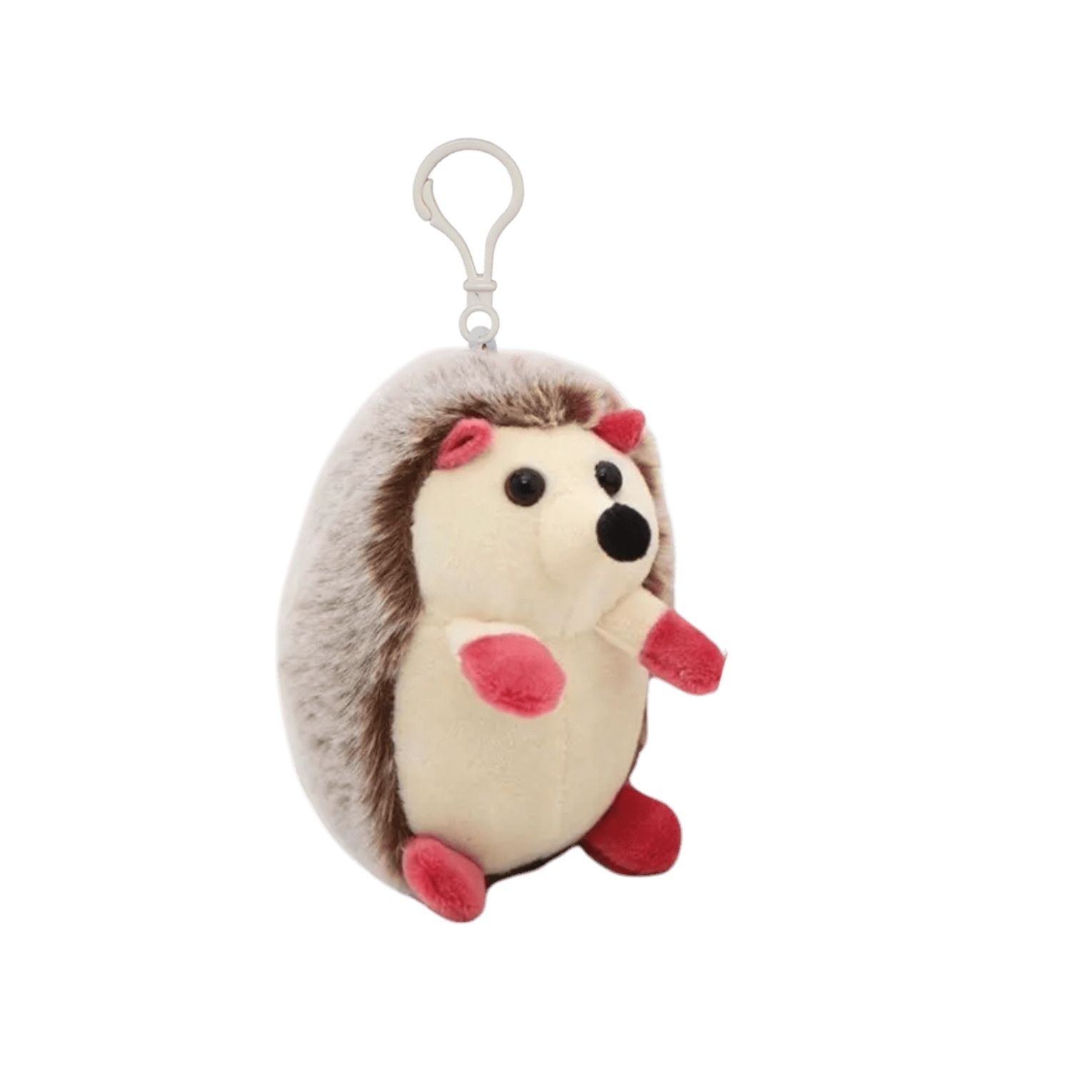 Kirpi Peluş Oyuncak Anahtarlık Kahverengi 12 cm