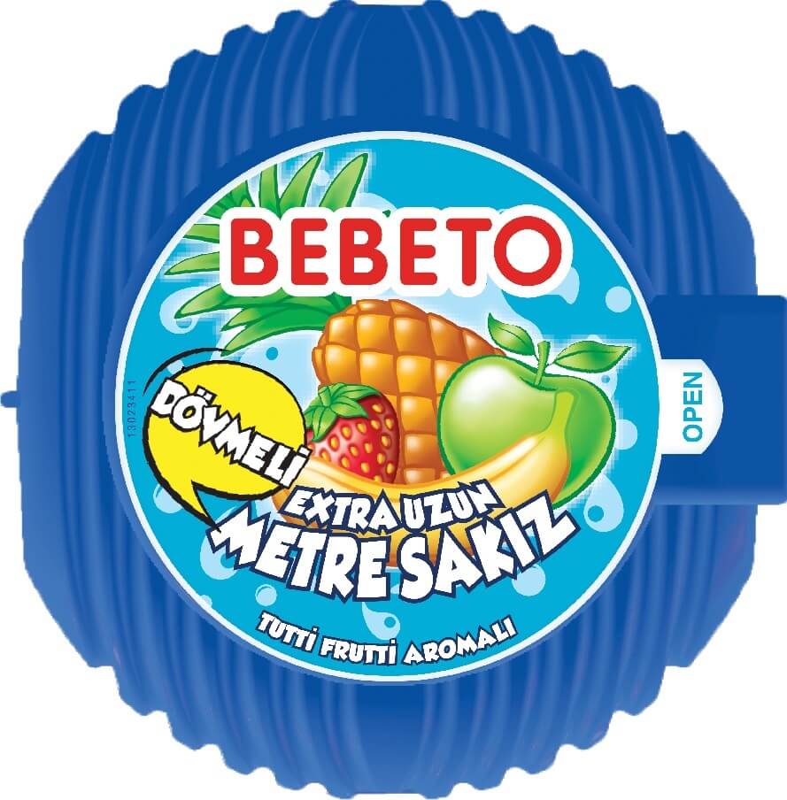 Bebeto Tuttu Frutti Ekstra Uzun Metre Sakız (25 Gr)