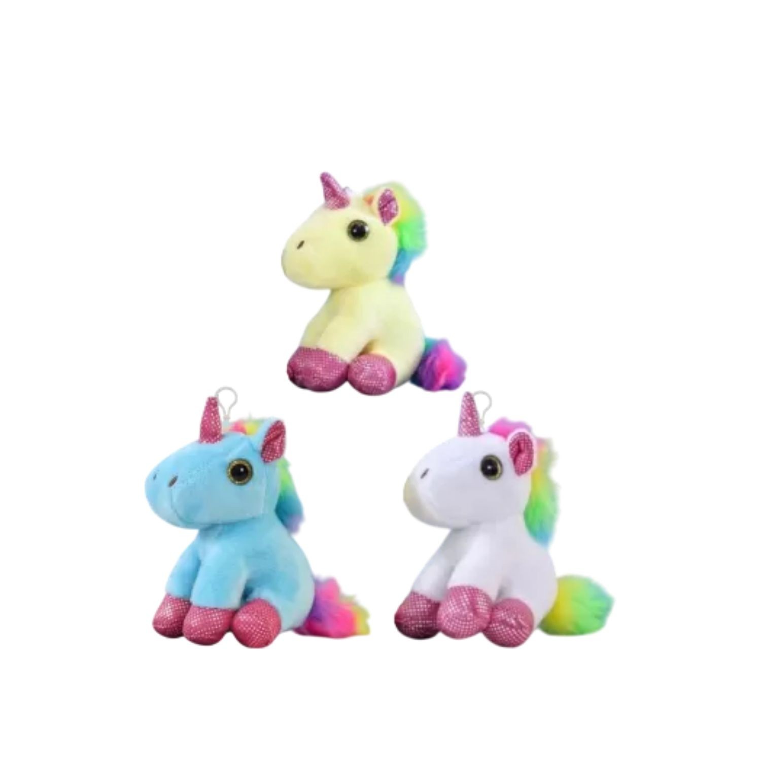 Unicorn Peluş Oyuncak Anahtarlık Sarı 1 Adet