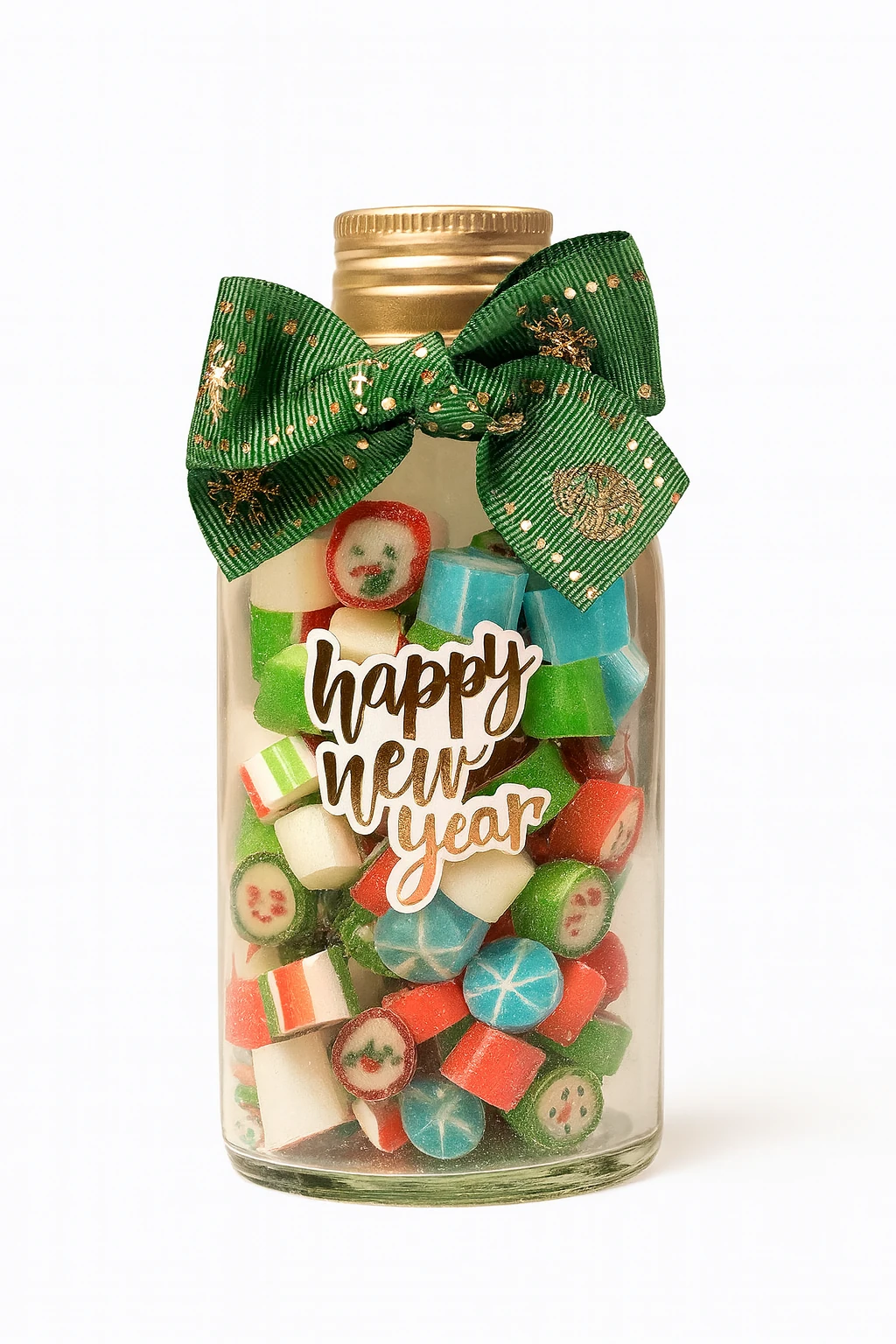 CandyZoo Kahve Şişesi Fiyonklu Yılbaşı 130g 1 Adet