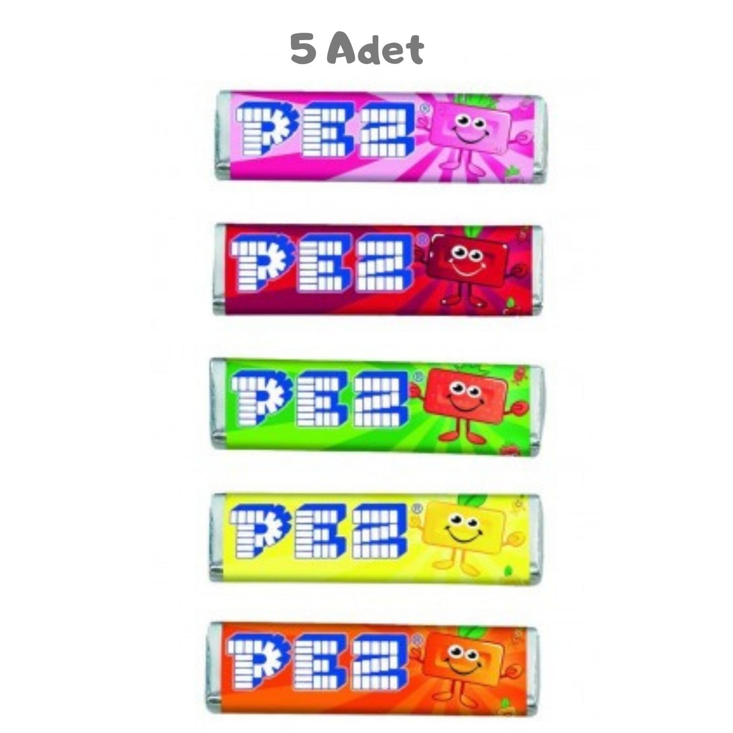 Pez Şeker Tekli (8,5 Gr) 5 Adet