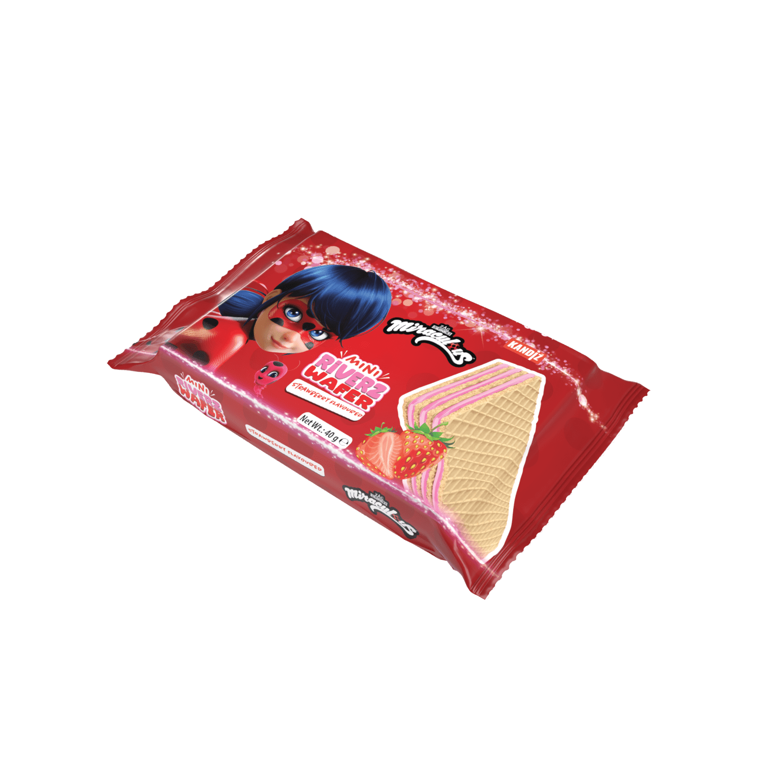 Riverz Wafer Strawberry Miraculous 40 Gr.