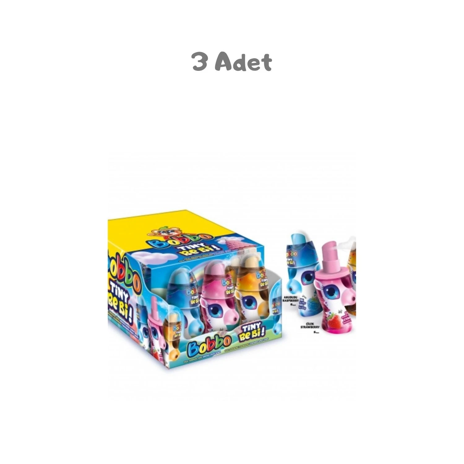 Bobbo Unicorn Sour Liquid Tiny Be Bi(55 Gr) 3 Adet