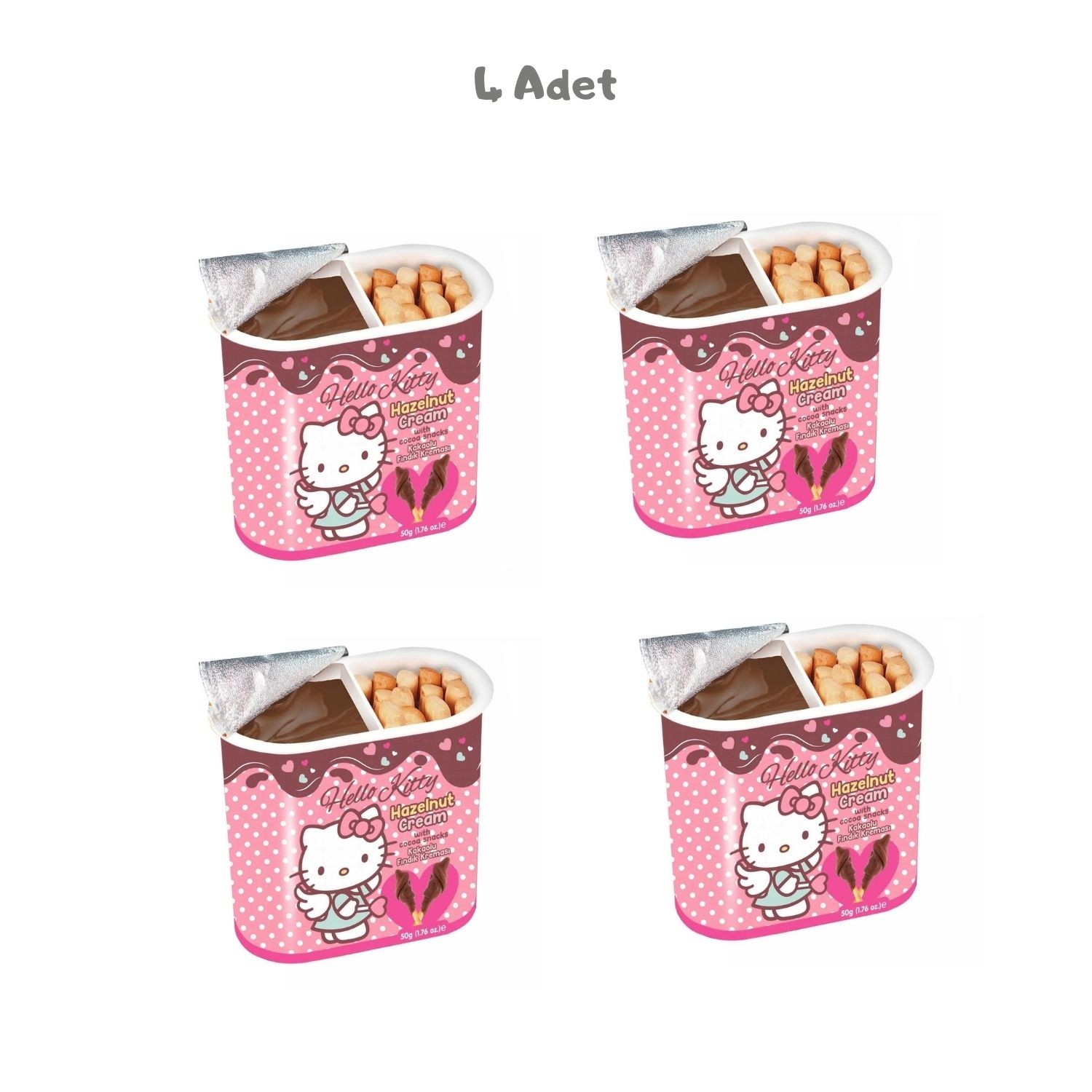 Hello Kitty Sticks Çikolata (50 Gr.) 4 Adet