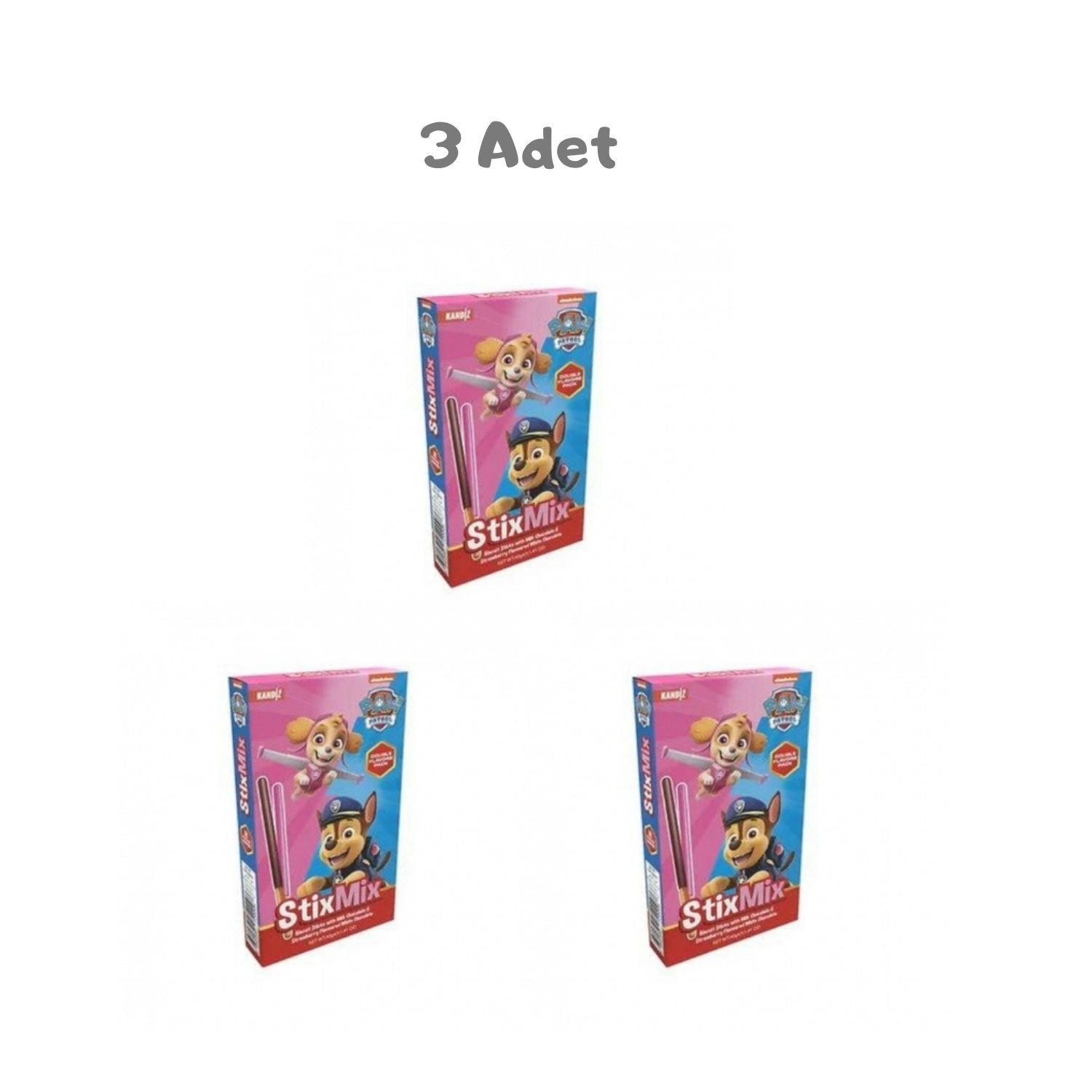 Nickelodeon Stix Mix Bisküvi Çubukları (40 Gr) 3 Adet