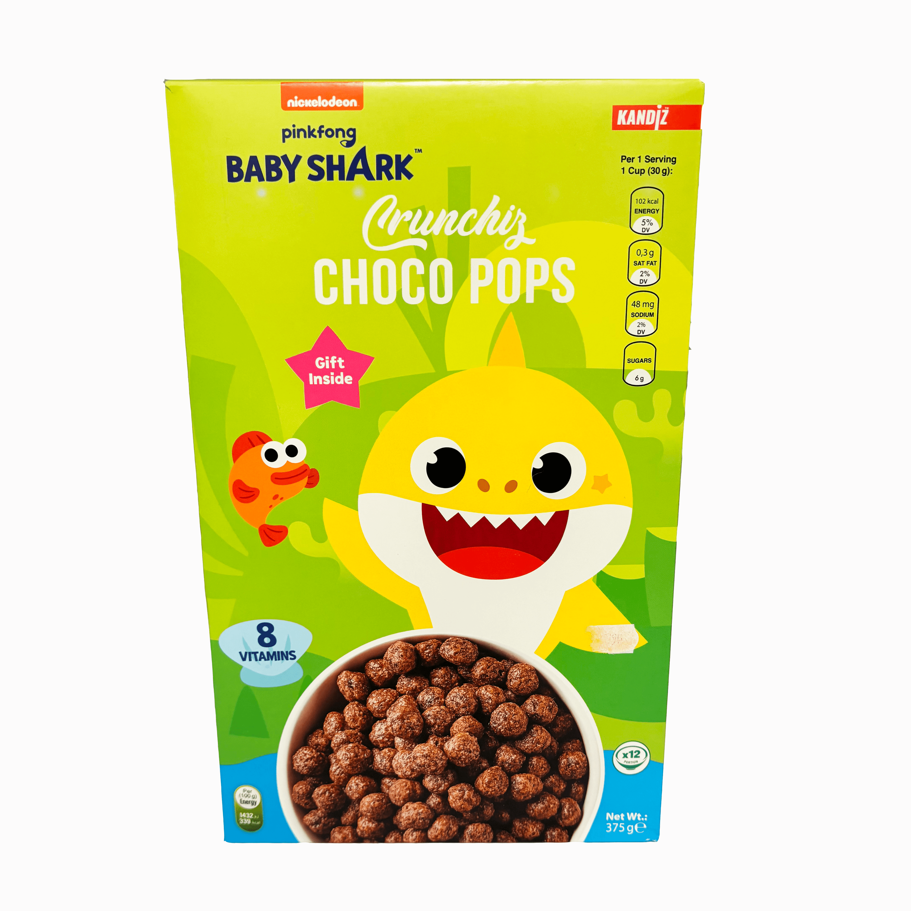 Crunchiz Choco Pops Baby Shark 375g