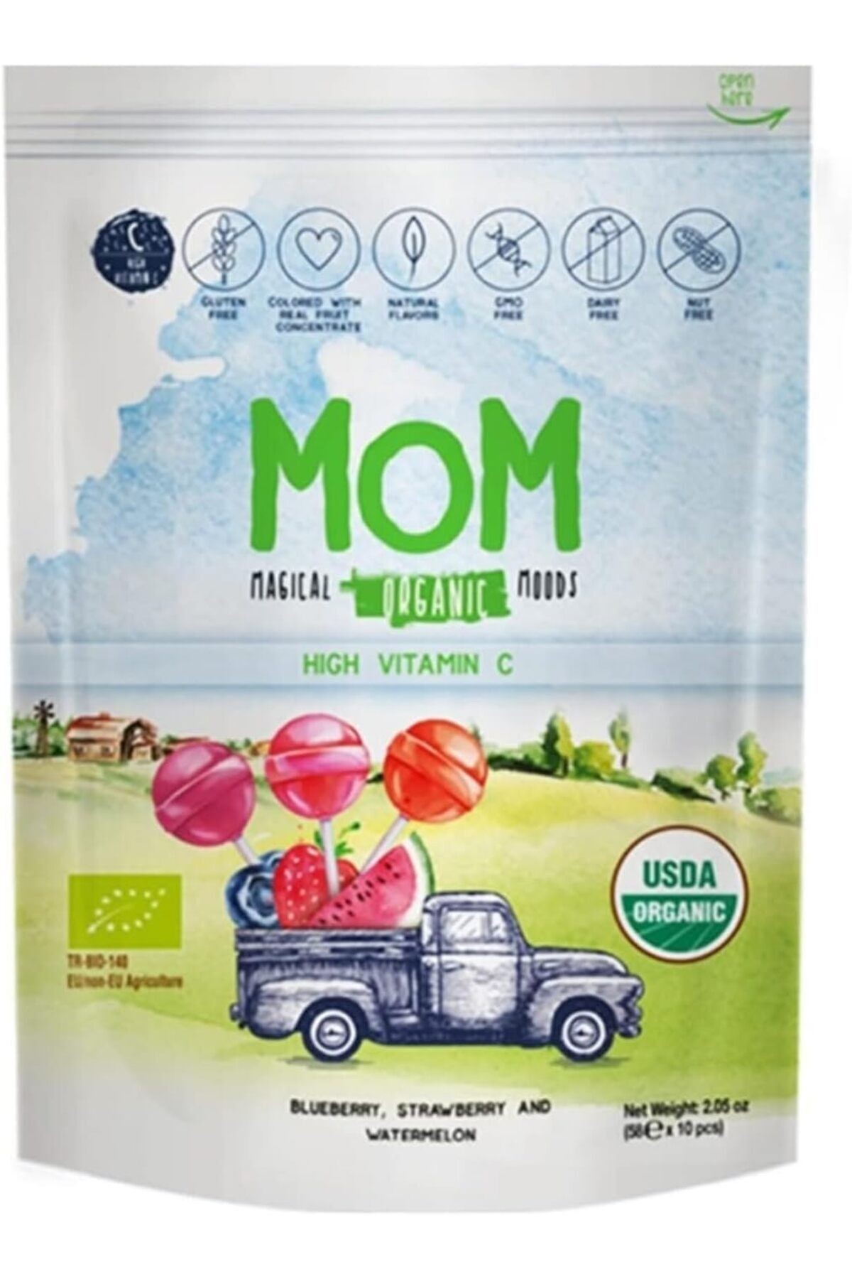 MOM C Vitaminli Organik Lolipop (10'lu Paket)