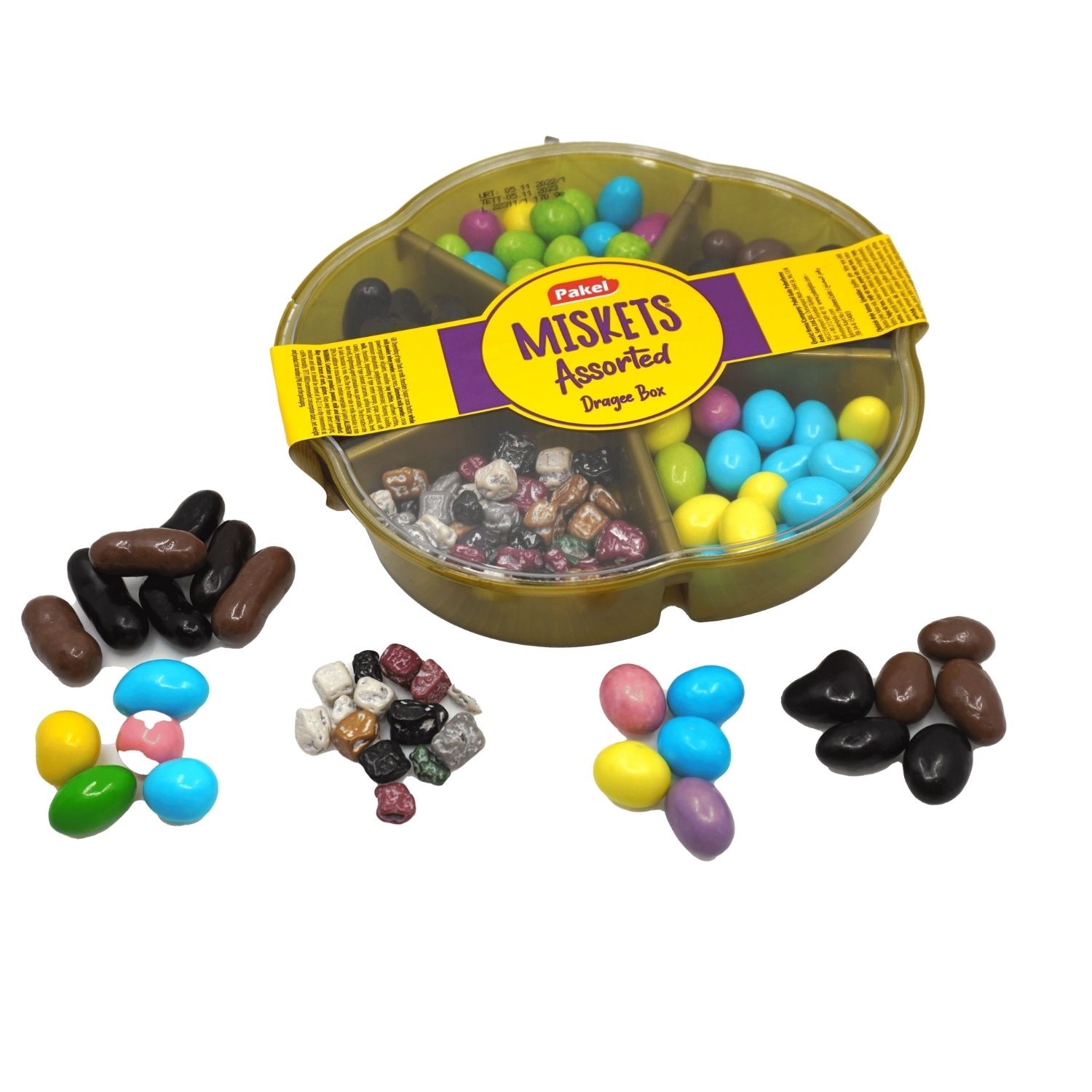 Miskets Mix Draje Assorted 5 Gözlü Kutu