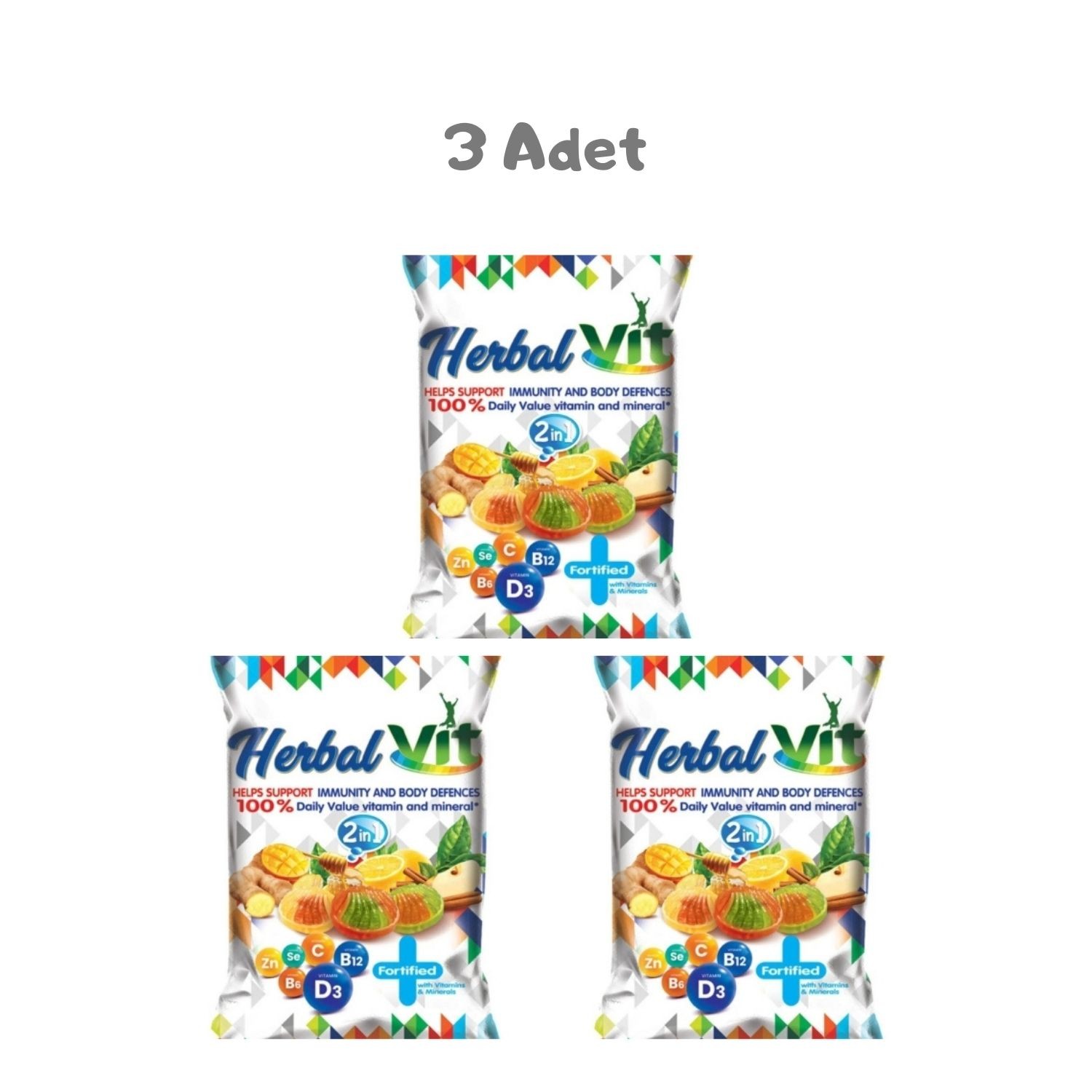 Herbal Vit Karışık Poşet 90 Gr. 3 Adet