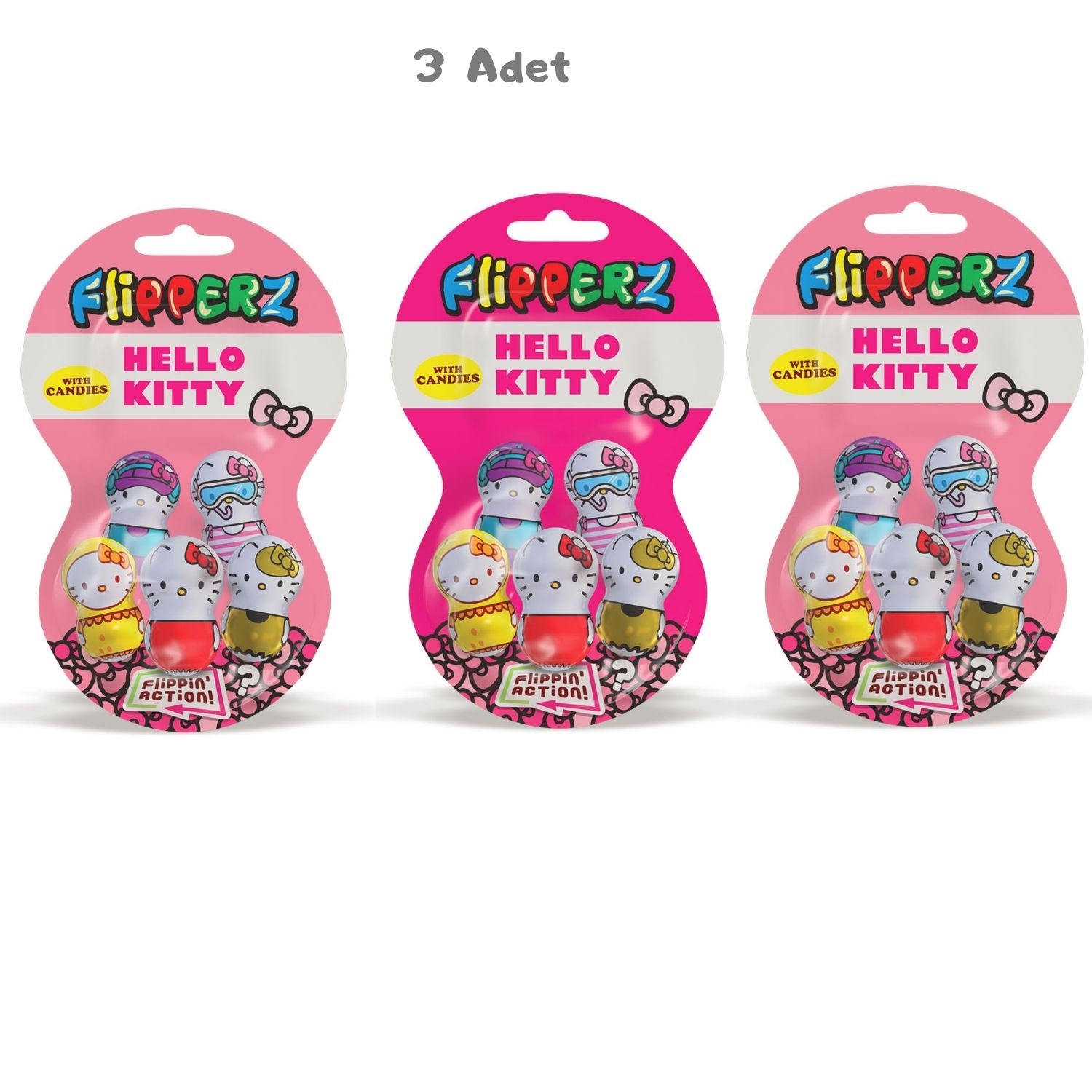 Hello Kitty Flipperz 1. Seri (10 Gr) 3 Adet