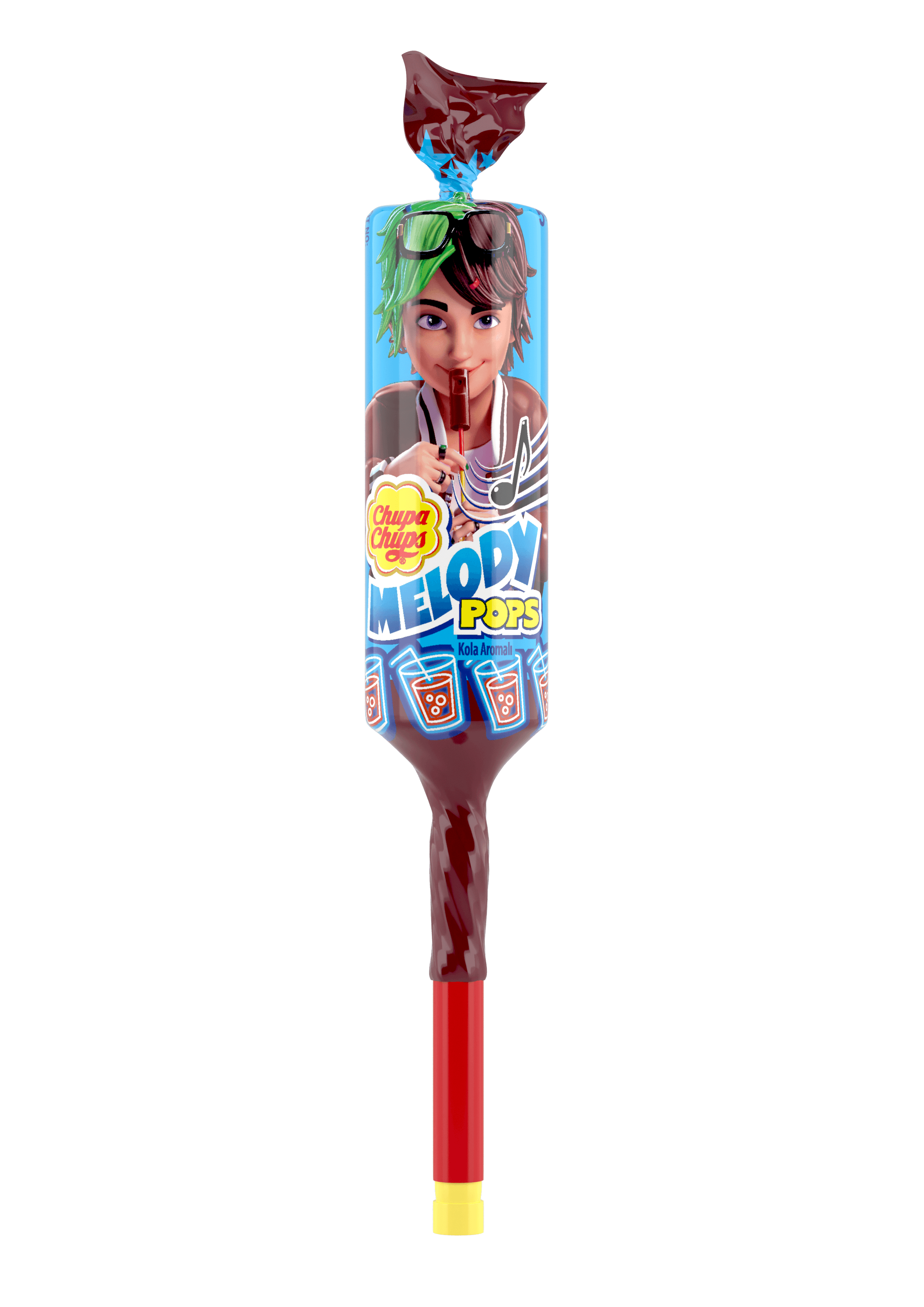 Chupa Chups Melody Pops Kola Lolipop (16 Gr) Yeni
