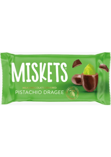 Miskets Sütlü Çikolata Kaplı Fıstık Draje (20 Gr)