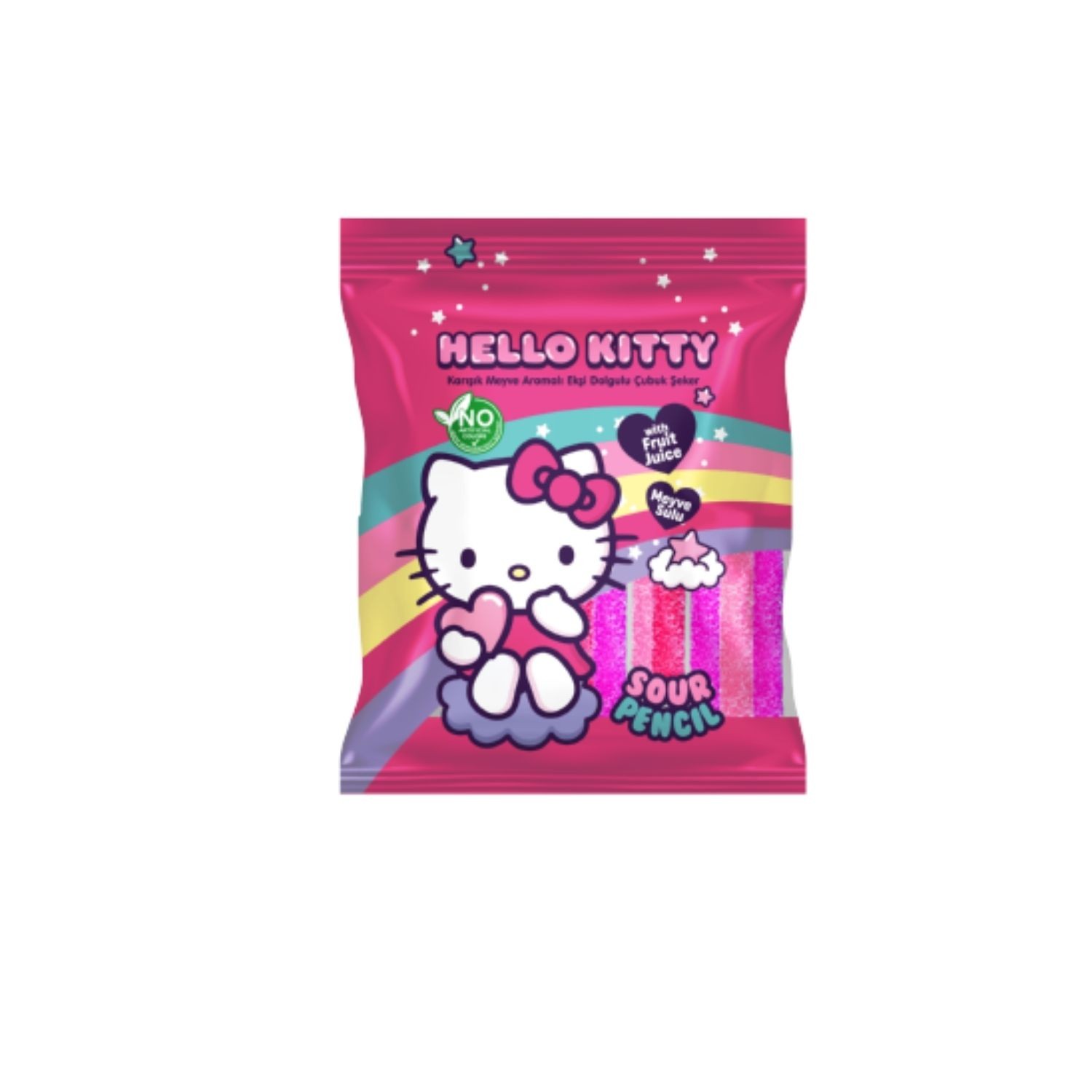 Hello Kitty Sour Belt Rainbow Meyve Ar.Ekşi Şerit Şeker 80 Gr.