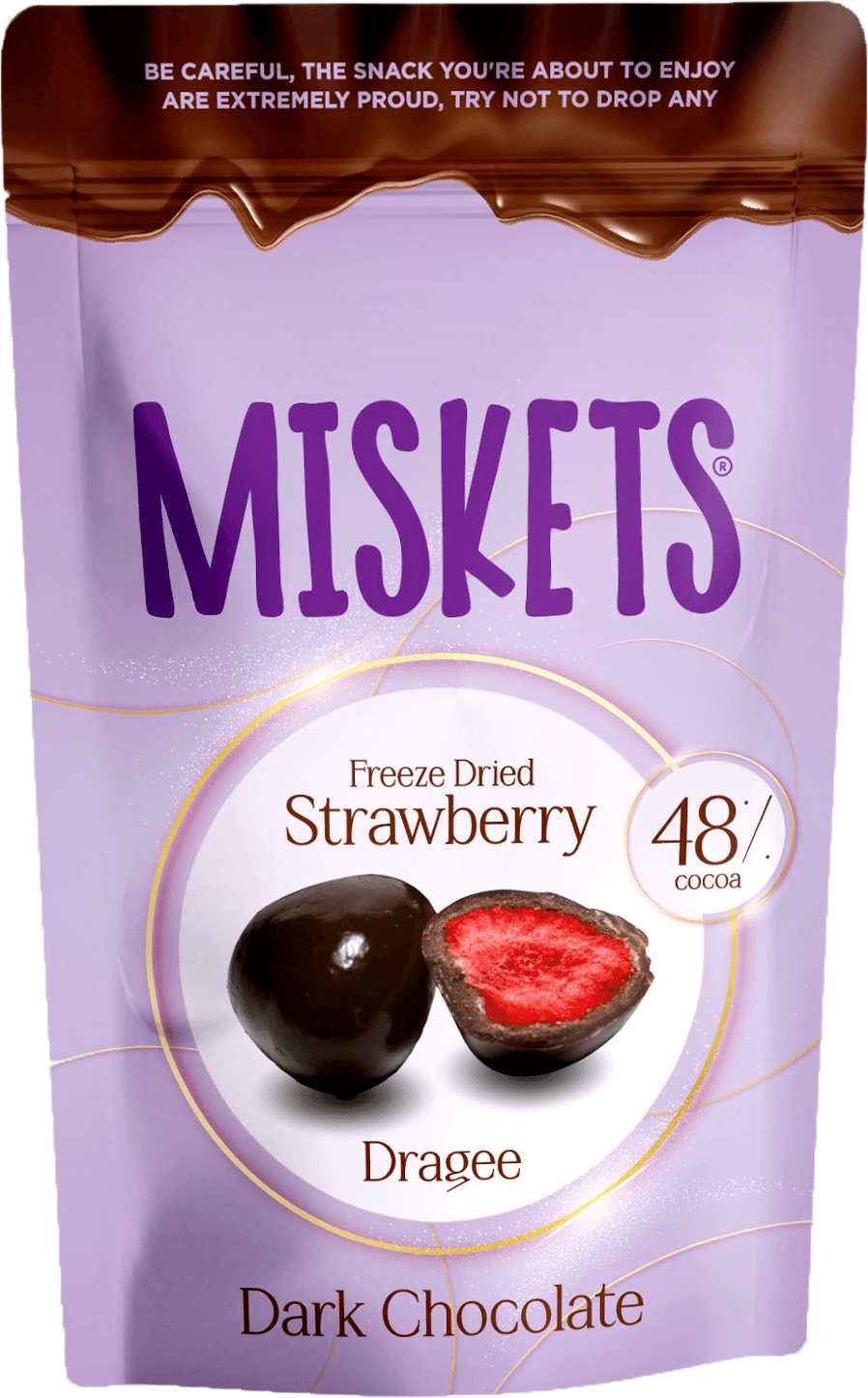 Miskets Bitter Çikolata Kaplı Freeze Dried Çilek 80g