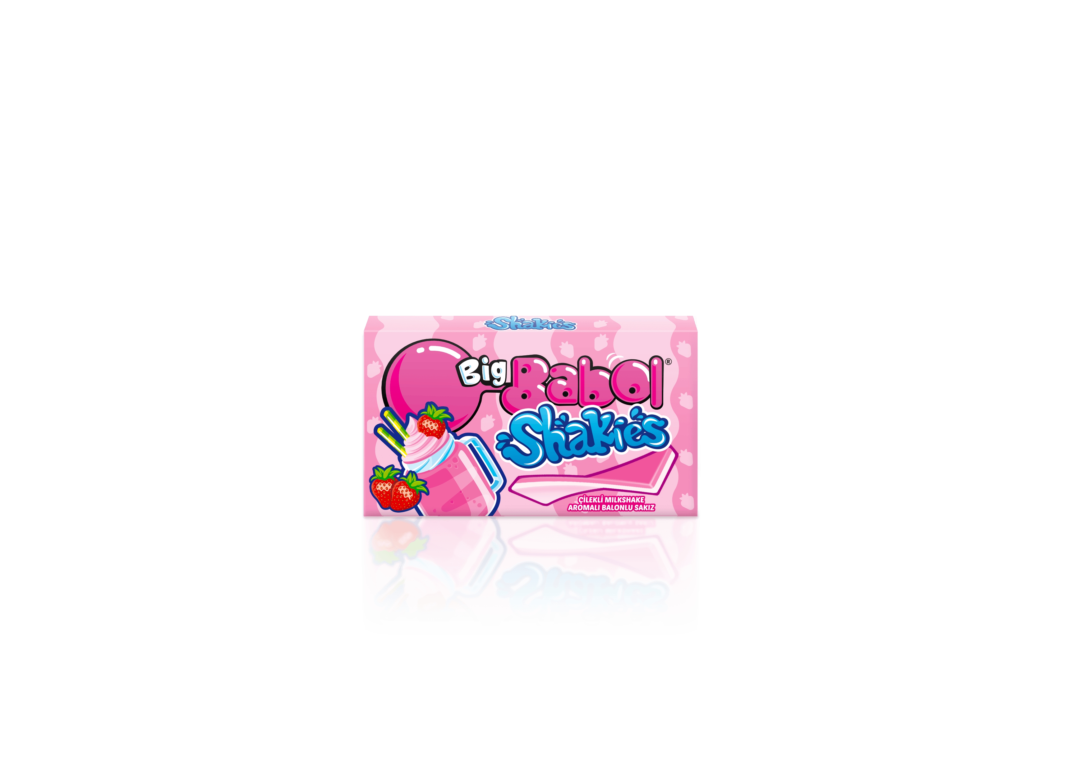 Big Babol Shakies Cüzdan Çilek Sakız (26 Gr)