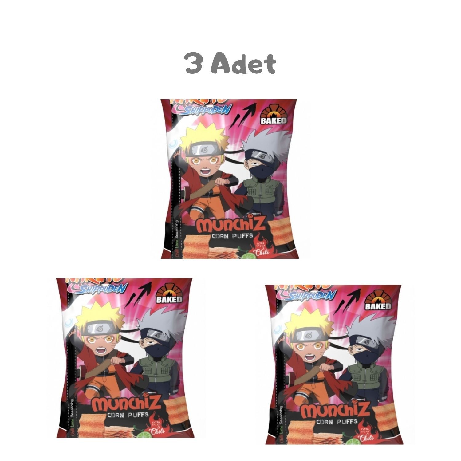 Munchiz Naruto Chili Lime 40g 3 Adet