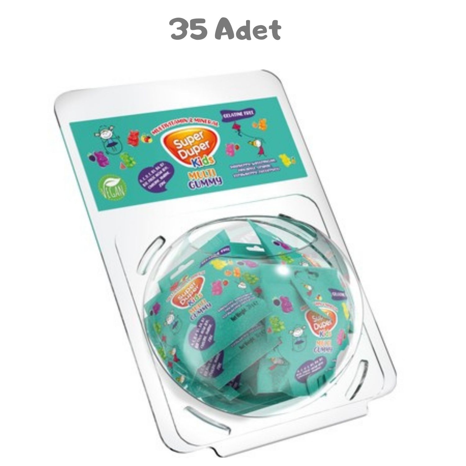 Super Duper Kids Multi Gummy 20g-35 Adet