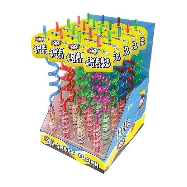 Mr.Hoot Sweet Fusion Straw Lolipop 30g 1 Adet