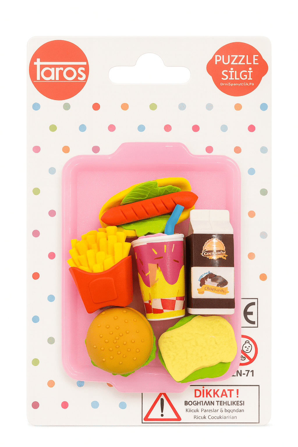 Taros Hamburger Seti Puzzle Silgi
