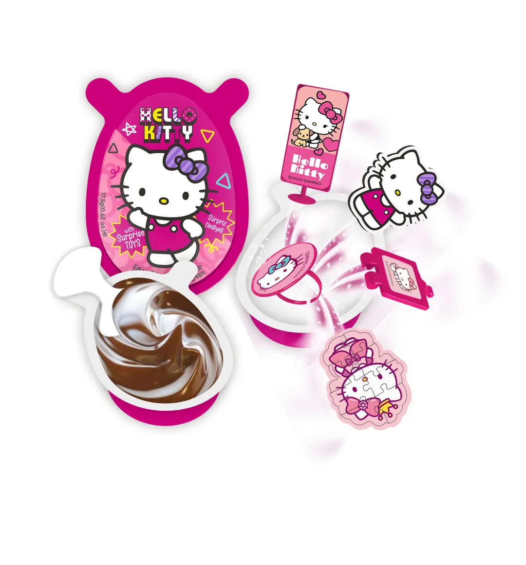 Hello Kitty Oyuncaklı Sürpriz Pvc Yumurta (17,50 Gr) Adet