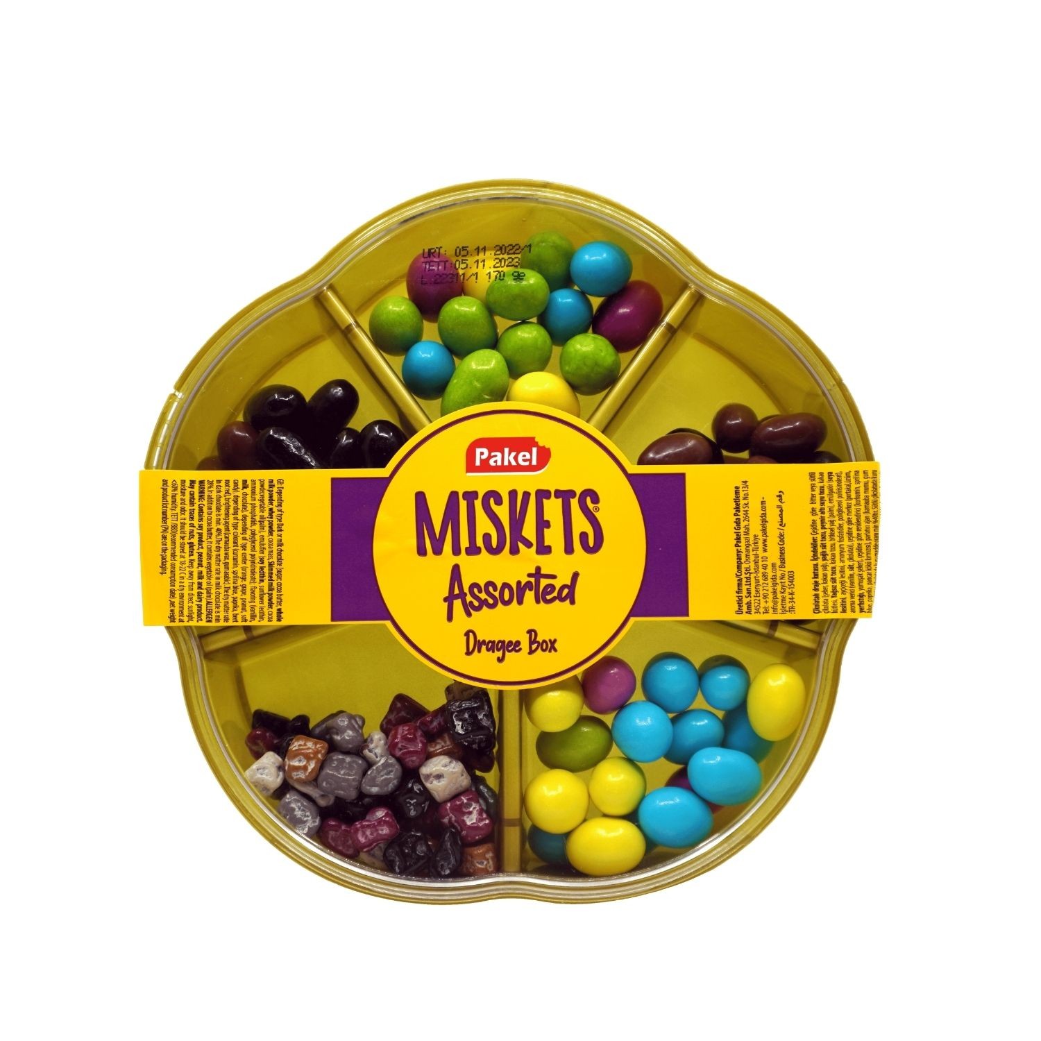 Miskets Mix Draje Assorted 5 Gözlü Kutu