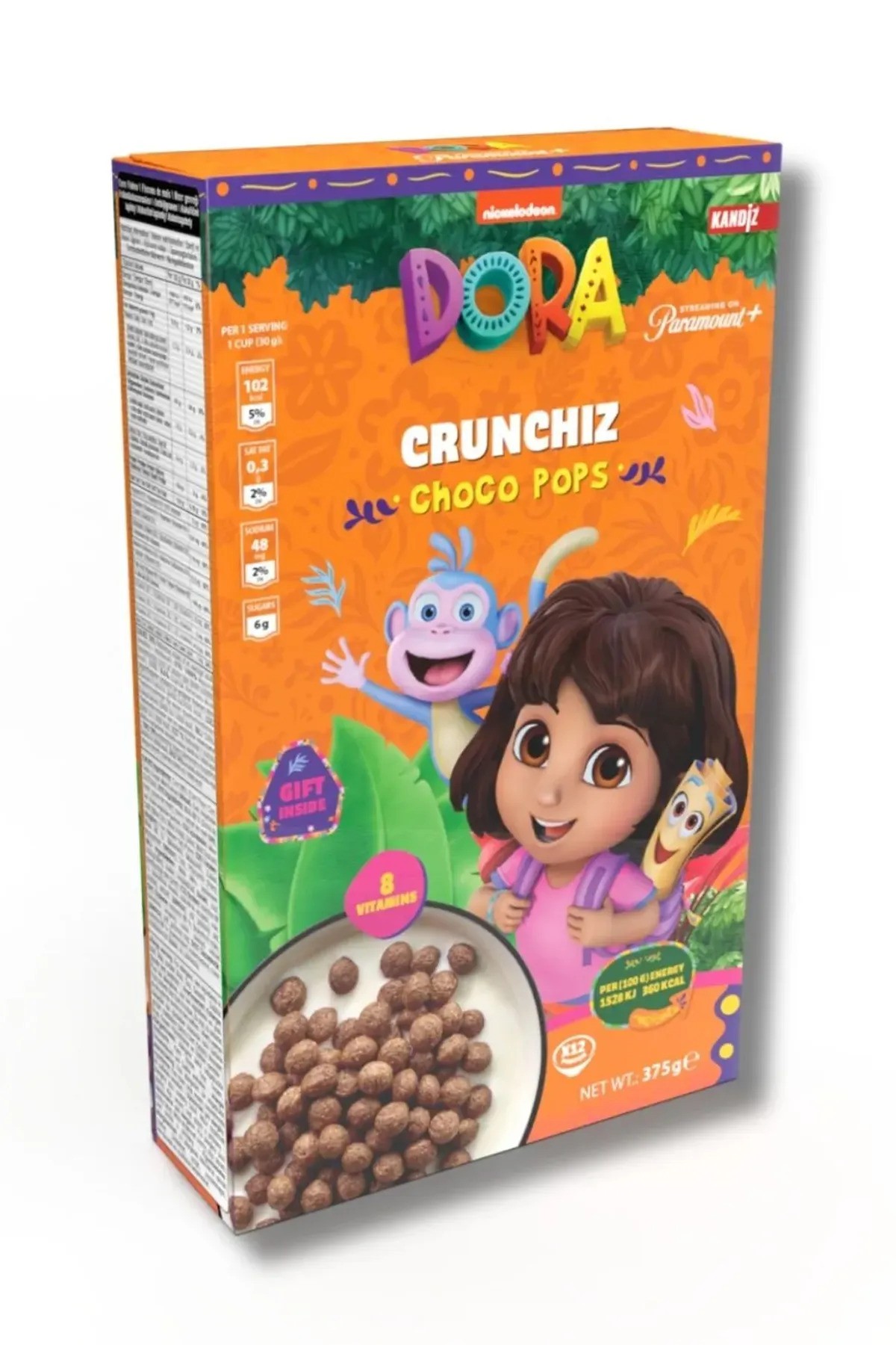 Crunchiz Choco Pops Dora 375g