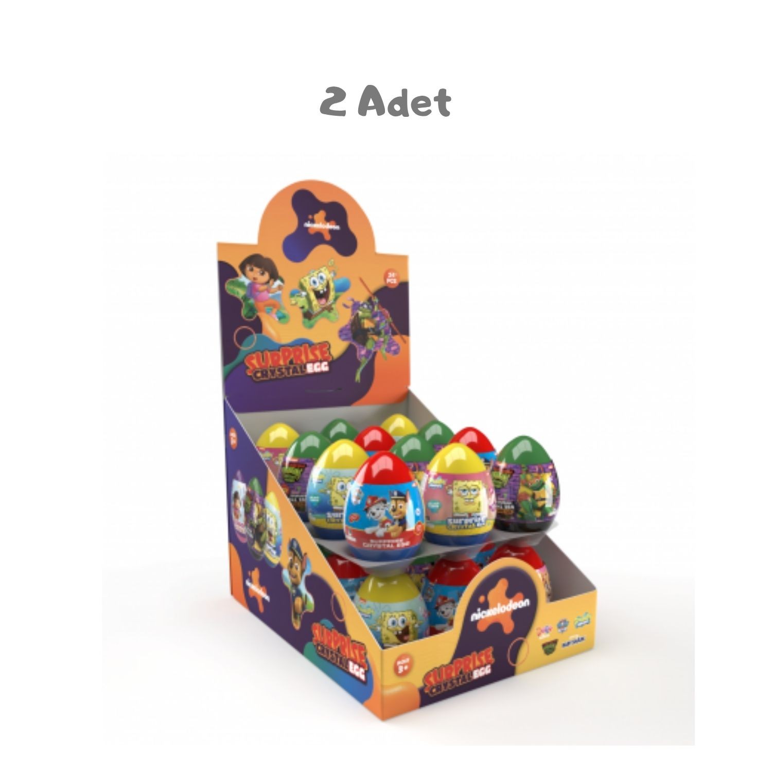 Nickelodeon Surprise Crystal Egg Sürpriz Yumurta (16 Gr) 2 Adet