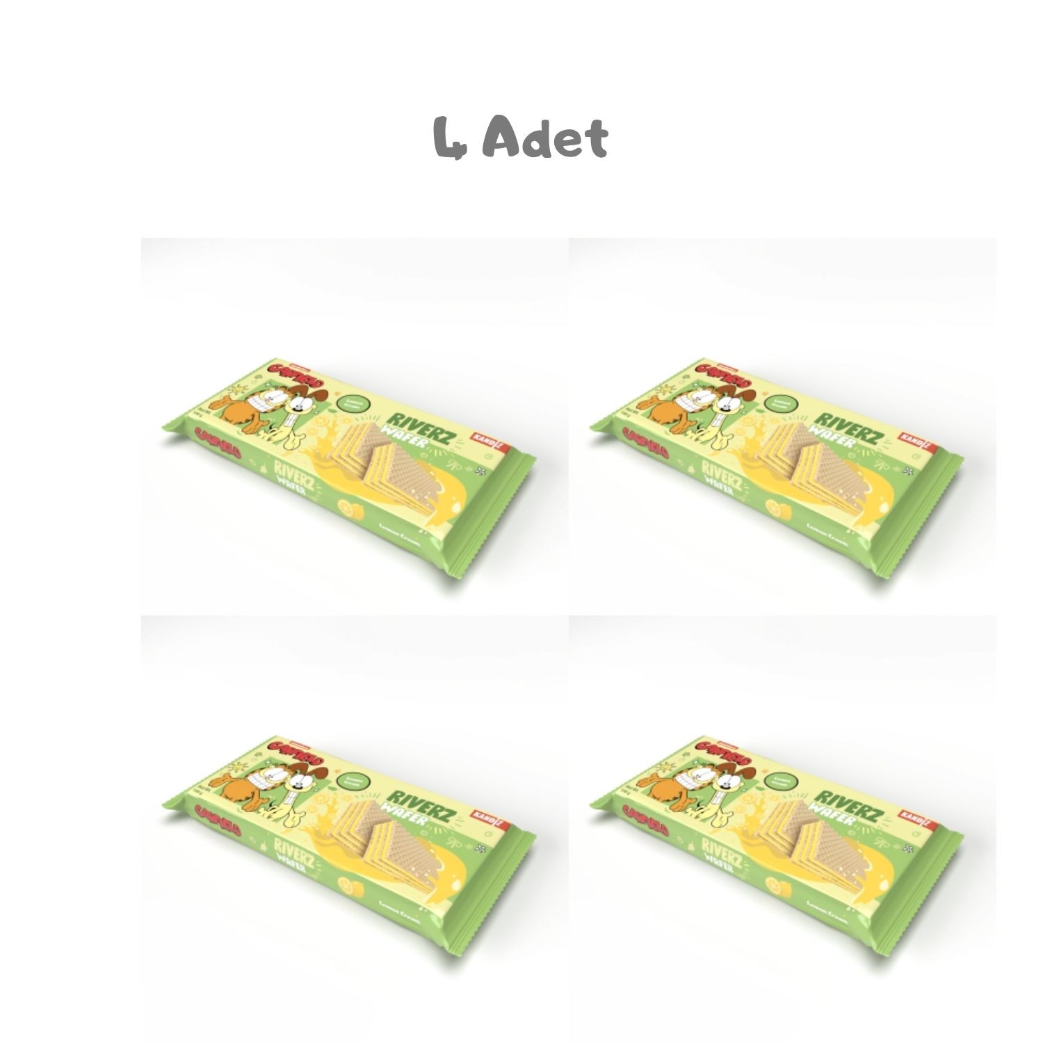 Riverz Limonlu Gofret (100 Gr) 4 Adet