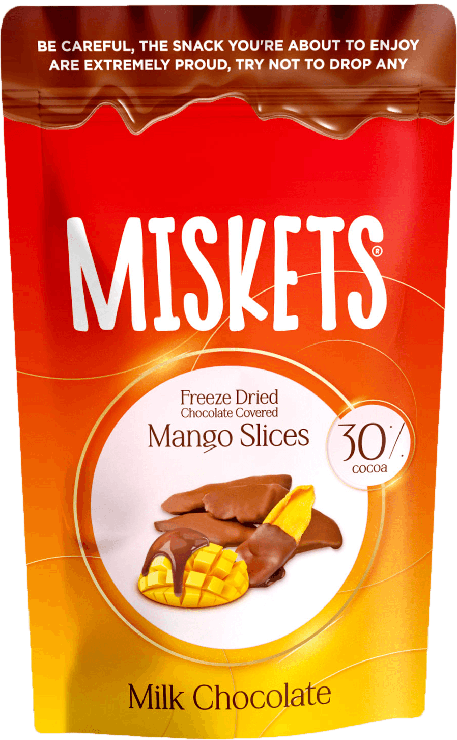 Miskets Sütlü Çikolata Kaplı Freeze Dried Mango Dilimleri