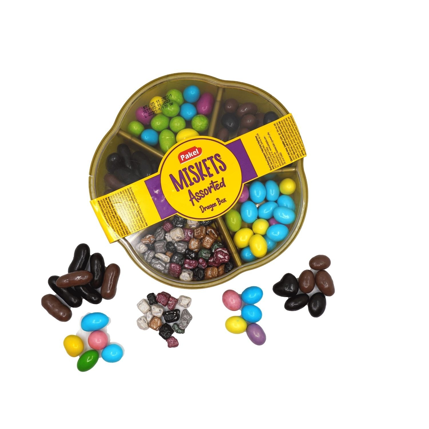 Miskets Mix Draje Assorted 5 Gözlü Kutu