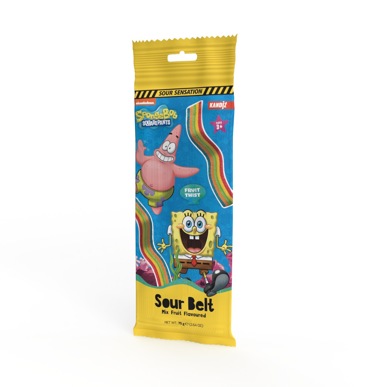 Sparkles Sour Belts Spongebob 75g