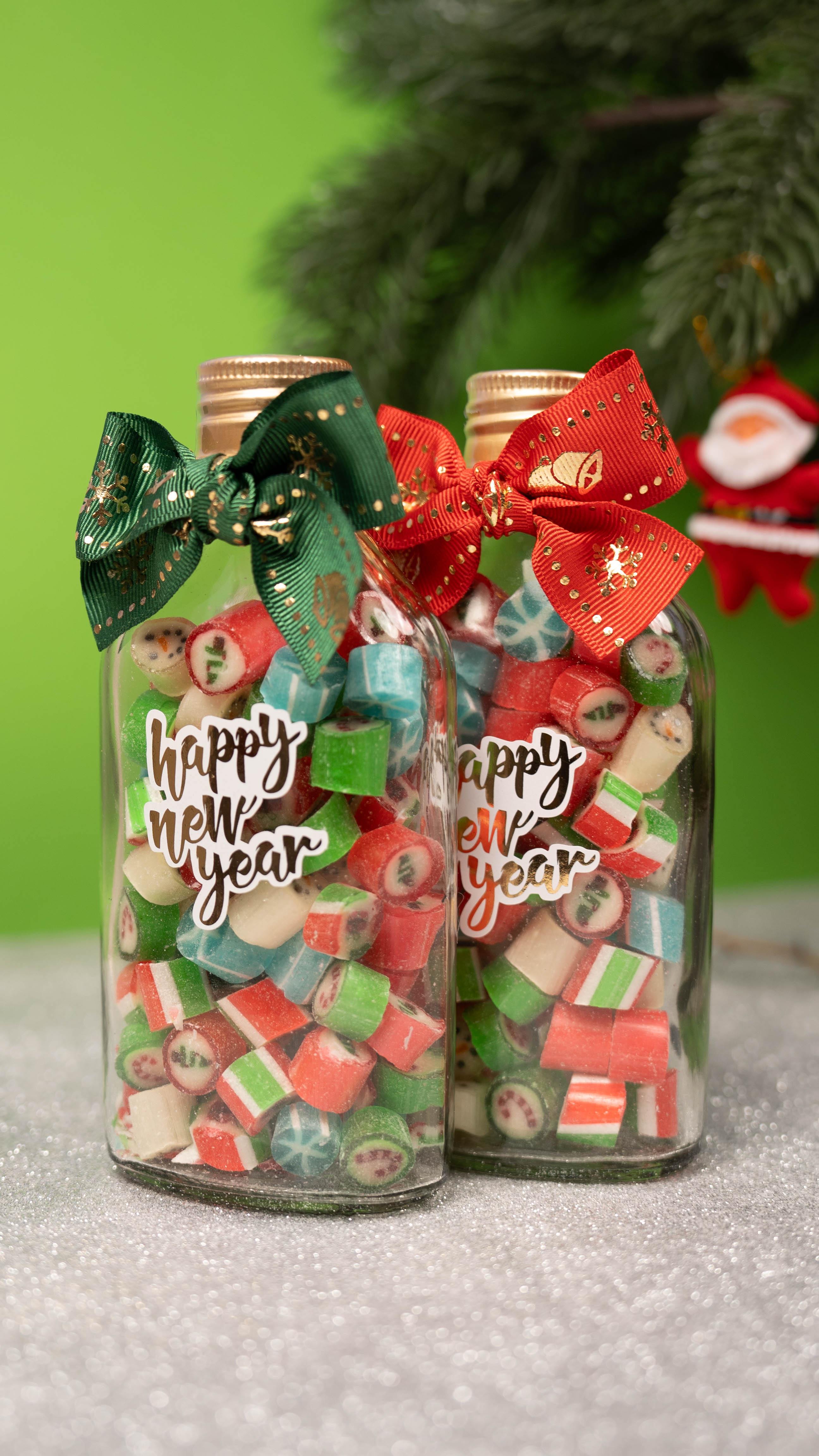 CandyZoo Kahve Şişesi Fiyonklu Yılbaşı 130g 1 Adet