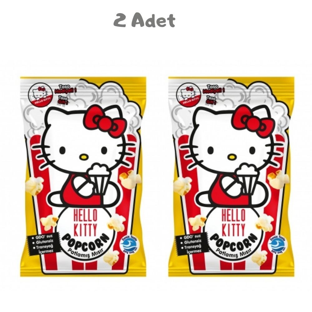 Hello Kitty Sade Patlamış Mısır 60g - 2 Adet