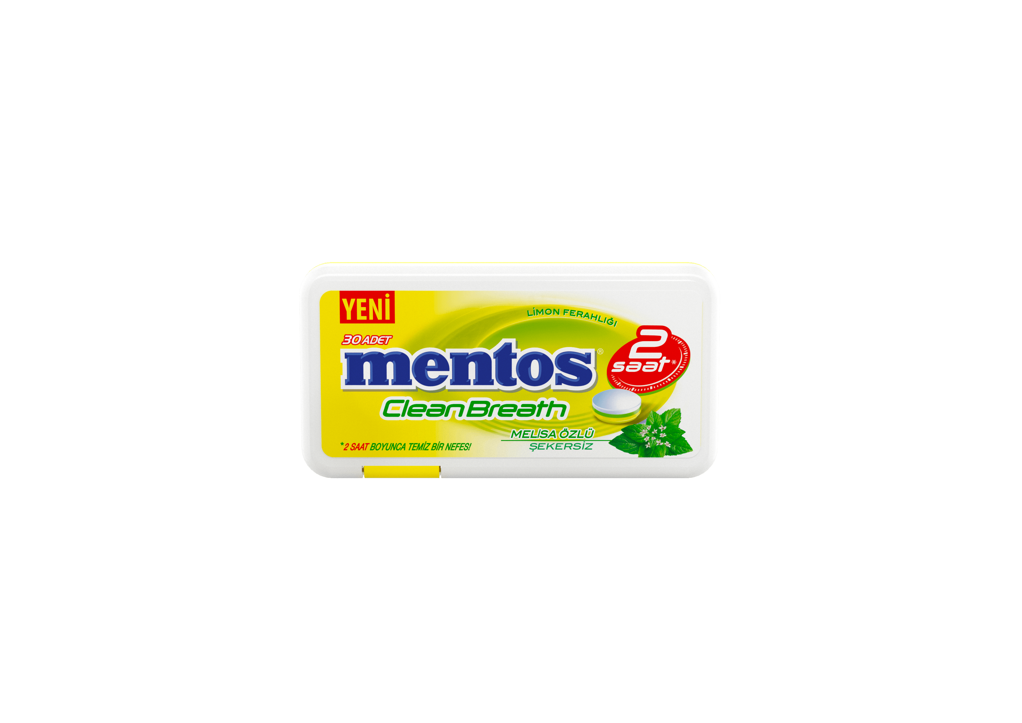 Mentos Clean Breath Dispenser Limon Draje (21 Gr)