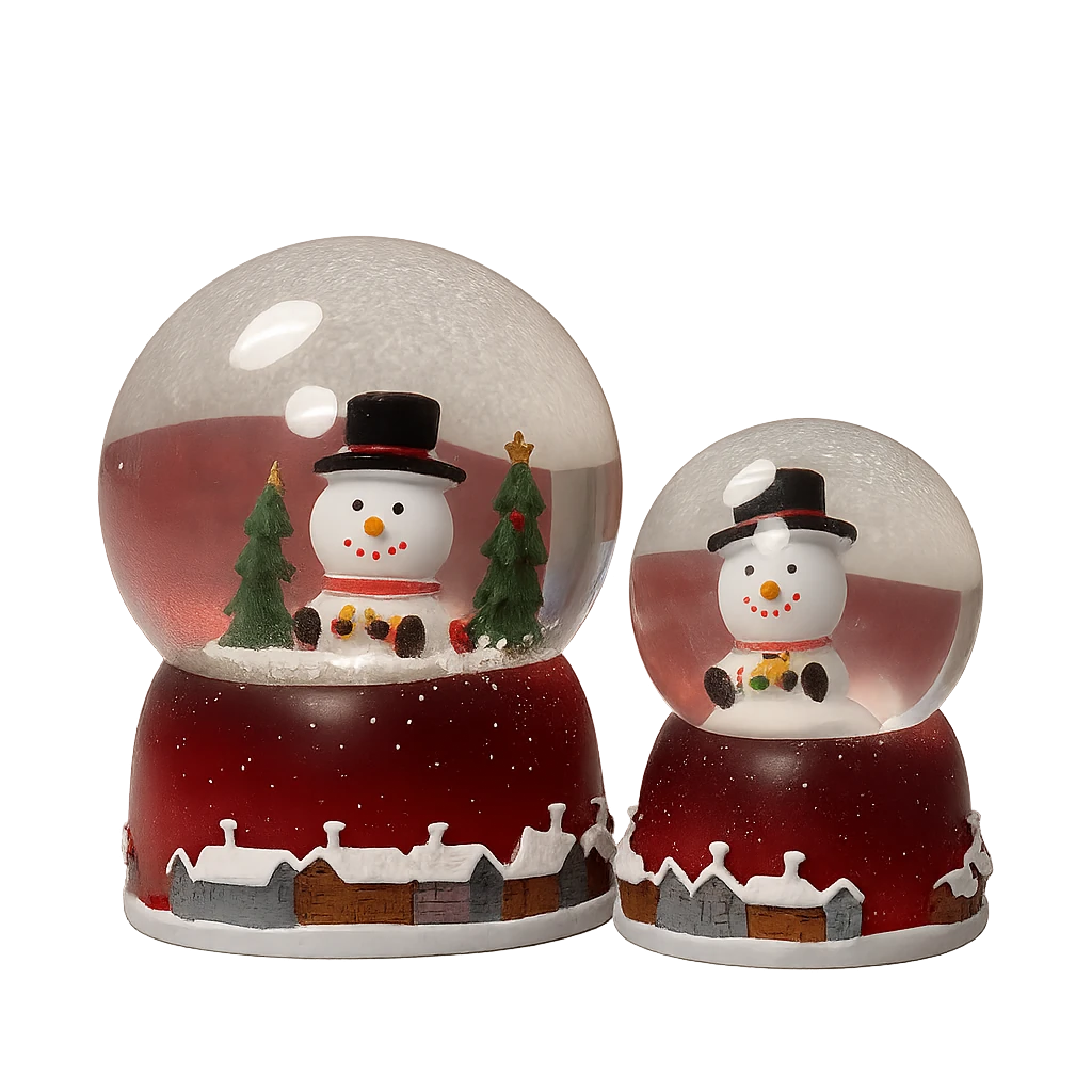 Taros Orta Boy Işıklı Kardan Adam Kar Küresi (9348)