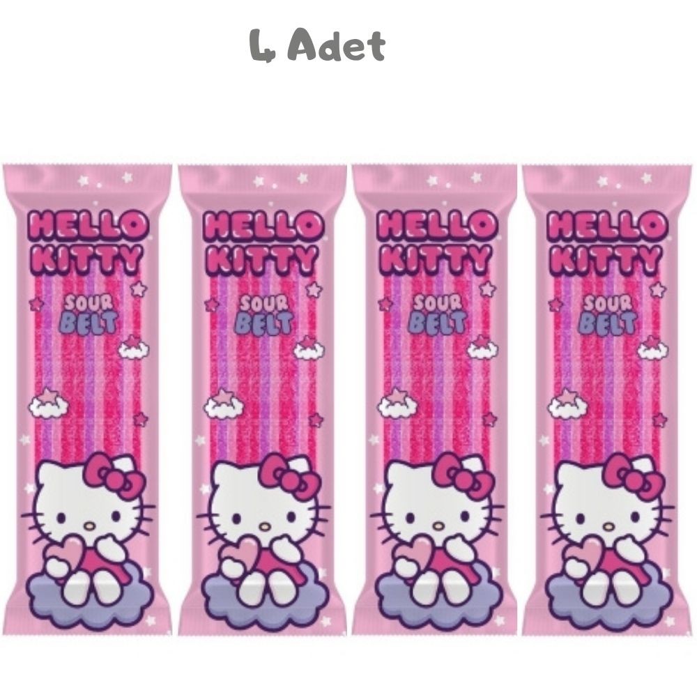 Hello Kitty Sour Belt Ekşi Şerit Şeker 20 Gr. - 4 Adet