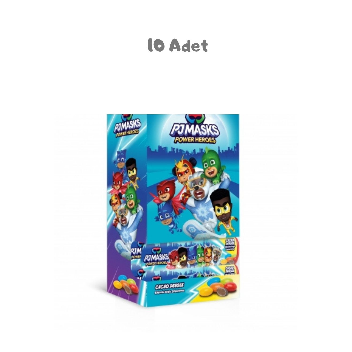 PJ Masks Tüp Draje Bonibon (20 Gr.) 10 Adet