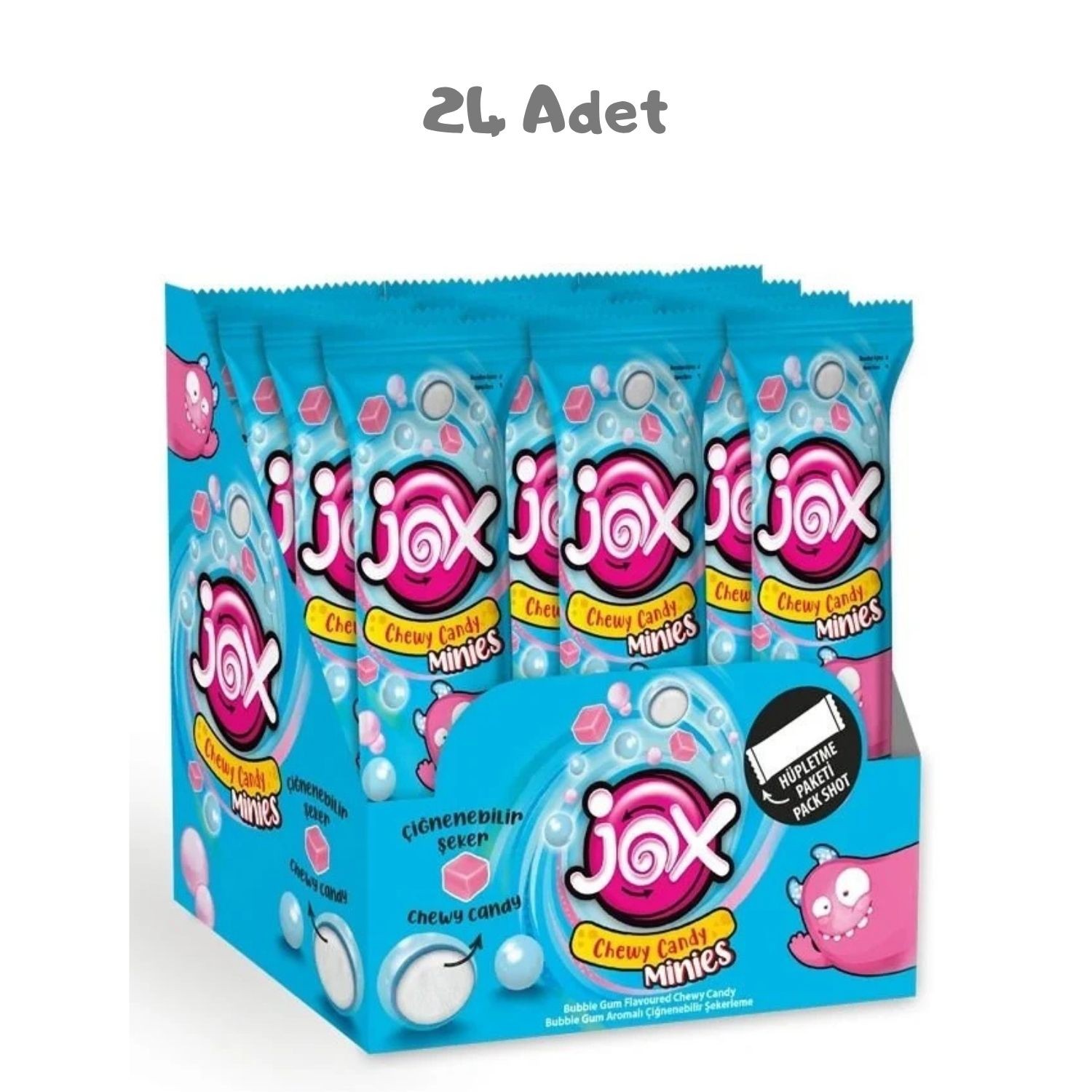 Minies Bubble Gum Çiğnenebilir Şekerleme 24lü Kutu